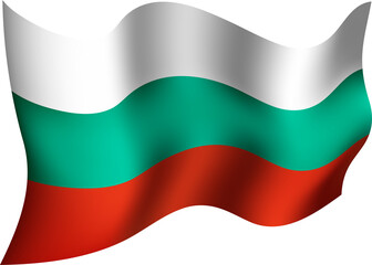 Fototapeta premium Bulgaria Realistic 3D Waving Flag