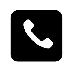 phone button icon vector isolated , great for communication app graphics.