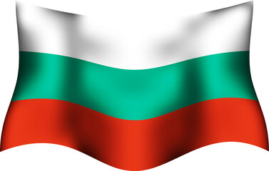 Fototapeta premium Bulgaria Realistic 3D Waving Flag