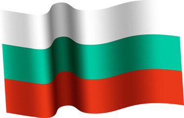 Bulgaria Realistic 3D Waving Flag