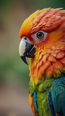 Fototapeta premium colored parrot