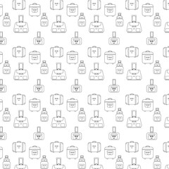 Background with travel bags decoration.