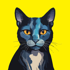 Obraz premium Cute cat Royalty Free Vector