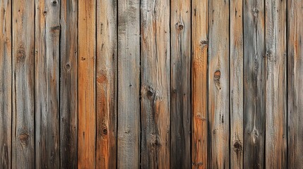 Fototapeta premium Rustic Wooden Texture: A weathered wood background with a warm and inviting texture. The natural grain and imperfections create a timeless and authentic aesthetic. 