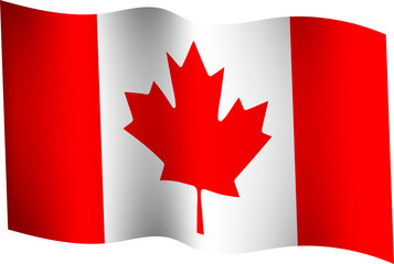 Canada Realistic 3D Waving Flag