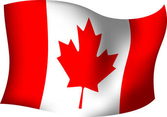 Canada Realistic 3D Waving Flag