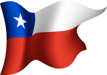 Chile Realistic 3D Waving Flag