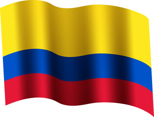 Colombia Realistic 3D Waving Flag