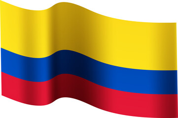 Colombia Realistic 3D Waving Flag