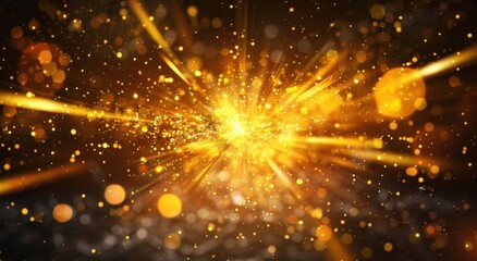 Golden Sparkle Burst