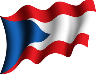 Czechia Realistic 3D Waving Flag