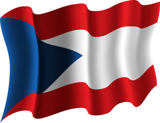 Czechia Realistic 3D Waving Flag