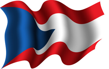 Czechia Realistic 3D Waving Flag
