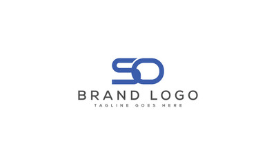 letter SO logo design vector template design for brand.