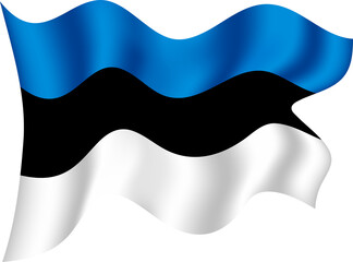 Estonia Realistic 3D Waving Flag