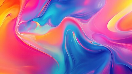 Obraz premium Abstract Swirls of Color: A mesmerizing abstract artwork, featuring vibrant swirls of color, evoking a sense of energy, movement, and fluidity. 