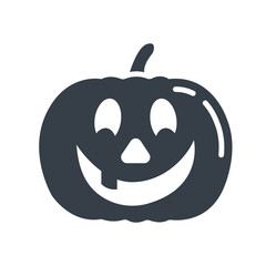 halloween pumpkin icon design vector template