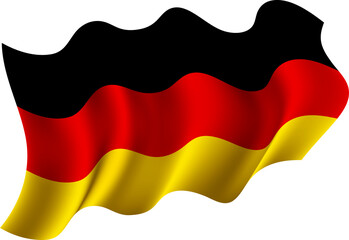 Fototapeta premium Germany Realistic 3D Waving Flag
