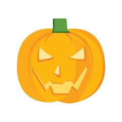 halloween pumpkin icon design vector template