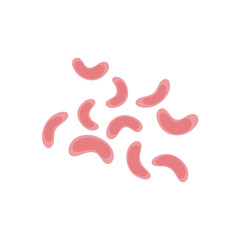 Viruses, germs and bacteria, microorganism types. Illness or disease microscopic cells and infection, microbes and antibodies.