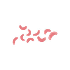 Viruses, germs and bacteria, microorganism types. Illness or disease microscopic cells and infection, microbes and antibodies.