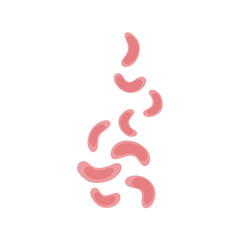 Viruses, germs and bacteria, microorganism types. Illness or disease microscopic cells and infection, microbes and antibodies.