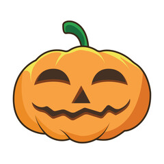 halloween pumpkin icon design vector template