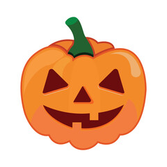 halloween pumpkin icon design vector template