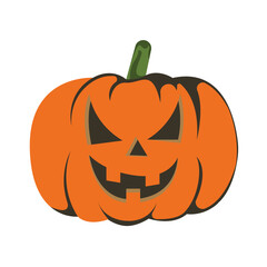 halloween pumpkin icon design vector template