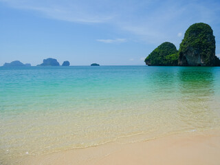 Crystal clear water at Phra Nang Cave beach, Railay