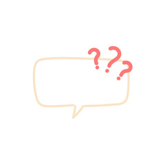 Message box with question mark icon