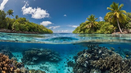 coral reef in the sea