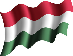Hungary Realistic 3D Waving Flag