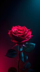 Charming Roses & Hearts Dreamy Valentine's Wallpaper, Beautiful red rose for mobile wallpaper, Mobile wallpaper