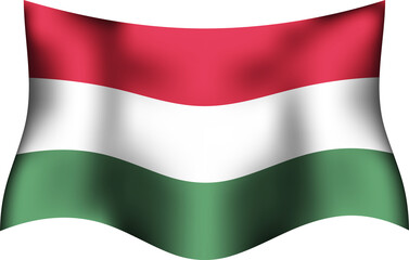 Fototapeta premium Hungary Realistic 3D Waving Flag