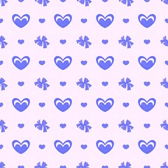 seamless pattern with hearts