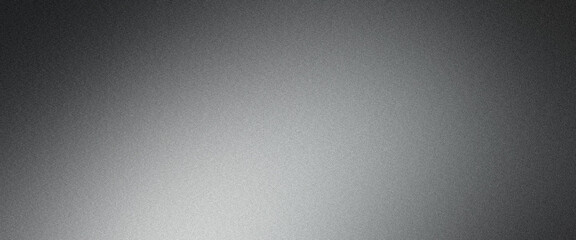 Metallic gradient background in silver tones with a grainy texture