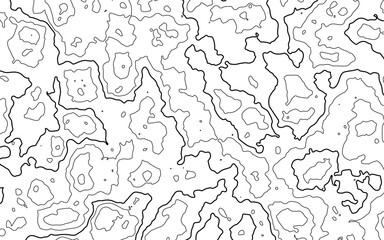 Topographic map background. Grid map. Contour. Vector illustration.