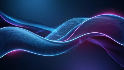 Abstract art with higt tech concept in blue tone