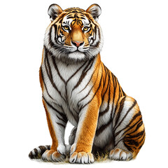 Obraz premium Tiger illustration, Feline