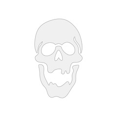 skull logo icon design vector illustration