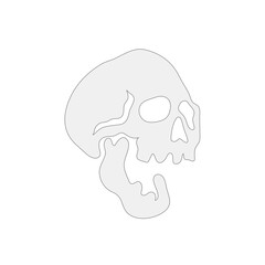skull logo icon design vector illustration