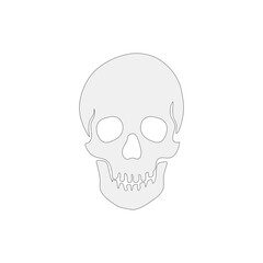 skull logo icon design vector illustration