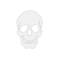 skull logo icon design vector illustration