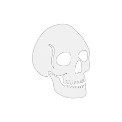skull logo icon design vector illustration