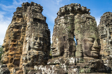 Bayon Temple at Angkor Thom, Cambodia – Enigmatic Stone Faces of an Ancient Khmer Empire...