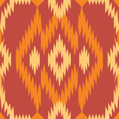 Ikat Seamless Pattern Illustration