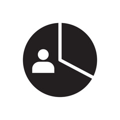 segmentation icon design, isolated on white background, vector illustration