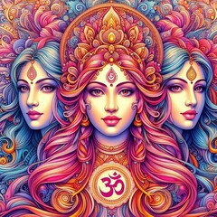 Obraz premium Hindu goddess shakti 