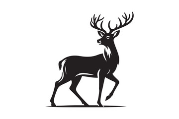 Deer silhouette vector illustration
